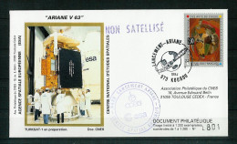 Espace 1991 01 24 - CNES - Ariane V63 - Satellite TURKSAT 1 - Europe