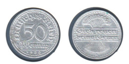 Allemagne 50 Pfennig 1920 A, KM# 27, Aluminium, Deutsches Reich, - 50 Rentenpfennig & 50 Reichspfennig