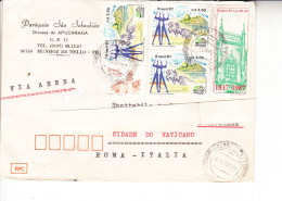 BRASILE  1987 -  Lettera Per Italy (Città Del Vaticano) - Lettres & Documents
