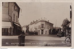 C13-01) VILLARS LES DOMBES (AIN) CARREFOUR SUR LA ROUTE NATIONALE - CAFE DU BON COIN - ( 2 SCANS ) - Villars-les-Dombes