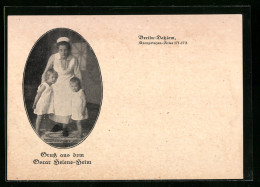 AK Berlin-Dahlem, Oscar Helene-Heim, Kronprinzen-Allee 171-173, Krankenschwester Mit Kindern  - Dahlem