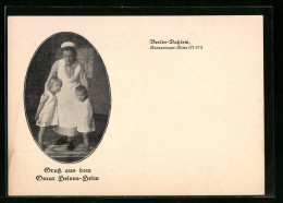 AK Berlin-Dahlem, Oscar Helene-Heim, Kronprinzen-Allee 171-173, Krankenschwester Mit Kindern  - Dahlem