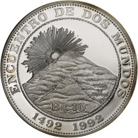 Bolivie, 10 Bolivianos, Ibero-American Series, 1991, Madrid, Argent, FDC, KM:207 - Bolivie