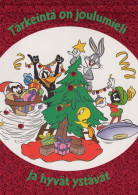 Buon Anno Natale Looney Tunes Cartoon Vintage Cartolina CPSM #PAZ001.IT - Nouvel An