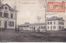 O10-40) MONTFORT EN CHALOSSE (LANDES) - LES ECOLES - ( ANIMEE - GROUPE D ' ENFANTS - ECOLIERS ) - Montfort En Chalosse