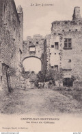 O25-46) CASTELNAU - BRETENOUX -  LA  COUR DU CHATEAU - LE LOT ILLUSTREE - ( 2 SCANS ) - Bretenoux