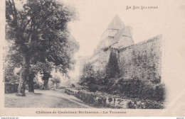 O25-46) CASTELNAU - BRETENOUX - LA TERRASSE DU CHATEAU - LE LOT ILLUSTREE - ( 2 SCANS ) - Bretenoux