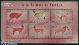 Eritrea 2001 Mammals 6v M/s, Madoqua Saltiana, Mint NH, Nature - Animals (others & Mixed) - Eritrea