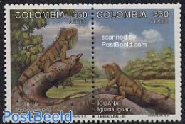 Colombia 1995 Fauna, Leguan 2v [:], Mint NH, Nature - Animals (others & Mixed) - Reptiles - Colombie