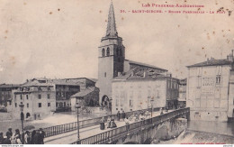 A24-09) SAINT GIRONS - EGLISE PAROISSIALE - LE PONT  - 1918 - ( 2 SCANS ) - Saint Girons