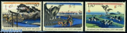 Japan 2009 Letter-writing Week 3v, Mint NH, Nature - Horses - Art - Bridges And Tunnels - Unused Stamps