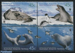 Australian Antarctic Territory 2001 WWF, Seals 4v [+], Mint NH, Nature - Science - Penguins - Sea Mammals - World Wild.. - Autres & Non Classés