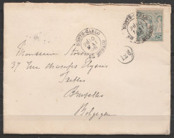 Monaco - L. Affr. N°16 Càd MONTE-CARLO/10 MAI 1895 Pour IXELLES - Covers & Documents