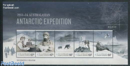 Australian Antarctic Territory 2013 Mawson Expedition Of 1913 S/s, Mint NH, History - Nature - Performance Art - Scien.. - Erforscher