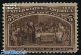 United States Of America 1893 5c, Stamp Out Of Set, Without Gum, Unused (hinged) - Unused Stamps