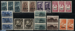 South-West Africa 1942 Definitives 13 Strips Or Pairs, Unused (hinged), History - Militarism - Militaria