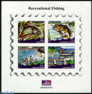 Zimbabwe 2017 Recreational Fishing S/s, Mint NH, Nature - Transport - Fish - Fishing - Ships And Boats - Poissons