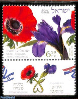 Israel 2017 Flowers 1v, Joint Issue Croatia, Mint NH, Nature - Various - Flowers & Plants - Joint Issues - Ungebraucht (mit Tabs)