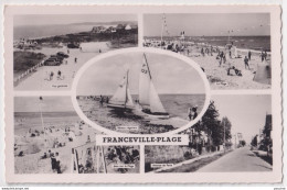 14) FRANCEVILLE PLAGE - VUE GENERALE - LA PLAGE - BATEAU REGATIERS - JEUX SUR LA PLAGE - AVENUE DE PARIS  - ( 2 SCANS ) - Other & Unclassified