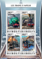 Djibouti 2016 Steam Trains, Mint NH, Transport - Railways - Trains