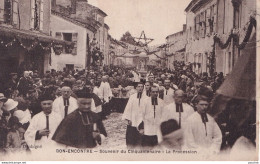 F11-47) BON ENCONTRE - LA RELIGION - LES FETES - SOUVENIR DU CINQUANTENAIRE - LA PROCESSION - ( 2 SCANS ) - Bon Encontre