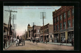 AK Newport News, VA, Shopping District, Washington Ave.  - Newport News