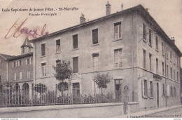 E7-38) SAINT  MARCELLIN - ECOLE SUPERIEURE DE JEUNES  FILLES  - FACADE PRINCIPALE -  EN 1920 - ( 2 SCANS ) - Saint-Marcellin