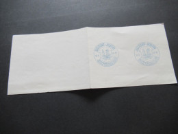 Böhmen Und Mähren 1940 Gedenkblatt / Faltblatt Blauer Stempel Josefstadt - Josefov Briefmarkenausstellung - Covers & Documents