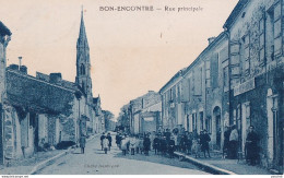 E24-47) BON ENCONTRE - RUE PRINCIPALE - EPICERIE  LA RUCHE MERIDIONALE - ANIMATION  - VILLAGEOIS -  ( 2 SCANS ) - Bon Encontre