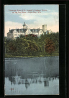 AK Green Bay, WI, Telescope View Of St. Joseph`s Orphans` Home On The Fox River  - Green Bay