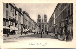 45 ORLEANS - Perspective De La Rue Jeanne D'arc, La Cathedrale. - Orleans