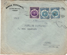 BOLIVIA 1935 LETTER SENT FROM LA PAZ TO PARIS - Bolivie