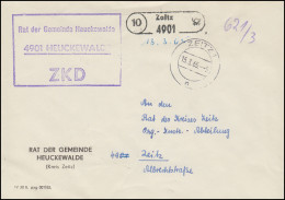 ZKD-Brief Rat Der Gemeinde Heuckewalde Als Orts-Brief ZEITZ 15.3.65  - Briefe U. Dokumente