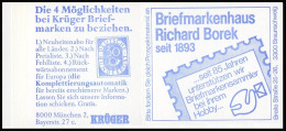 22Ii MH BuS 1980 Buchdruck Variante C - Postfrisch ** - 1971-2000