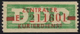 30II-E Dienst-B, Billet Alte Zeichnung, Rot Auf Grün, ** Postfrisch - Ungebraucht