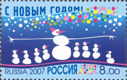 2007 1439 Russia Happy New Year MNH - Neufs
