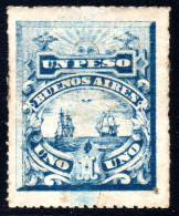 3425 1 P. UNIDENTIFIED ITEM, POSSIBLY LOCAL. - Buenos Aires (1858-1864)