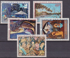 POLYNESIE - PA 55/59  SERIE COMPLETE OBL USED CACHETS SUPERBES COTE 65 EUR - Used Stamps