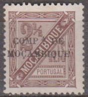 Compª  Moçambique- 1894, D. Carlos I, C/ Sobga "Compª De Moçambique"  2 1/2 R.  D.11 3/4 X 12  (*) MNG   MUNDIFIL Nº 10 - Mozambique