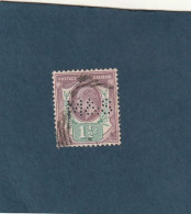 ///  Grande Bretagne /// N°N° 108 Côte 20€ Violet Et Vert 1.5d Et Perfo - Used Stamps