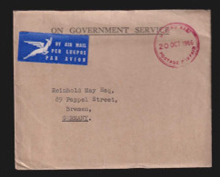 South Africa 1966 Airmail Official Cover POSTAGE PREPAID MASERU LESOTHO X BREMEN Germany - Covers & Documents