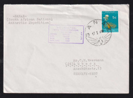 South Africa 1968 Cover SANEA X LÜBECK Germany Antarctic Expedition - Covers & Documents