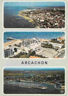 33 - Arcachon - Multivues - Flamme Postale - Bassin D'Arcachon - CPM - Voir Scans Recto-Verso - Arcachon