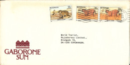 Botswana Cover Sent To Denmark 12-9-1995 Topic Stamps - Botswana (1966-...)