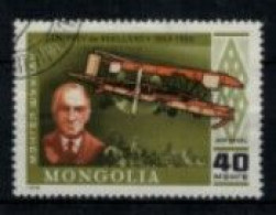 Mongolie - PA - "75ème Anniversaire Du 1er Vol De Lindberg : Geoffey De Havilland" - Oblitéré N° 94 De 1978 - Mongolie