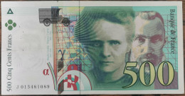 Billet De 500 Francs Pierre Et Marie CURIE 1994 FRANCE J015481089 - 500 F 1994-2000 ''Pierre En Marie Curie''