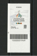 ● 2019 ITALIA ֍ 30° Edizione Universiade ● Napoli 2019 ● B 50 G. Zona 2 ● Con Codice A BARRE ● - Códigos De Barras