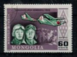 Mongolie - PA - "75ème Anniversaire Du 1er Vol De Lindberg : Shydarouren-Demberel" - Oblitéré N° 96 De 1978 - Mongolia