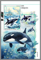 NIGER 2023 MNH Orcas Schwertwale S/S – OFFICIAL ISSUE – DHQ2423 - Ballenas