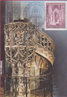 Ersttagskarte 1977 - Mi 1546 (1) , 25. Jahrestag Der Wiedereröffnung Des Stephansdomes , Wien - SST 1150 Wien - Cartes-Maximum (CM)